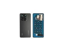 SPES Tapa de batería original para Xiaomi Redmi Note 14 4G, color negro, versión global con tiras adhesivas premontadas de fábrica y cristal de cámara.