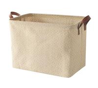 Spesh Cajas de almacenamiento de yute, cesta de almacenamiento de yute, cajas organizadoras, cesta de yute para armarios/estantes/dormitorios/salones/habitaciones infantiles/cuartos de baño (38 x 27 x