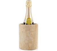 SPESHSTONES Enfriador de vino de mármol de 6.5 pulgadas, hecho a mano, clásico, pequeño, enfriador de champán y soporte para botellas de vino para accesorios de bar en el hogar, cubo de vino y