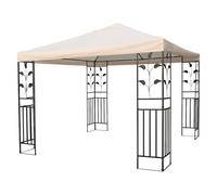 Spetebo - Lona de poliéster impermeable con revestimiento de PVC para carpa - Dimensiones: 3 x 3 m - Gramaje del poliéster: 270 gr/m², beige
