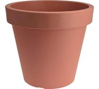 Spetebo Maceta de plástico XXL grande - 58 cm/Terracota - Maceta redonda para exterior e interior - Maceta de jardín, maceta de flores, macetero, macetero decorativo