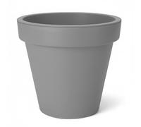 Spetebo Macetero de plástico grande L - 48 cm/gris - Macetero redondo para exterior e interior - Macetero de jardín, maceta, recipiente para plantas, sobremaceta