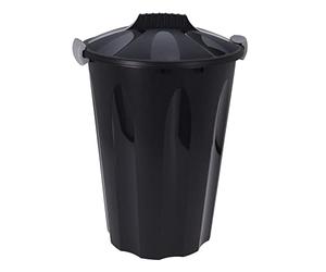 Spetebo Maxitonne - Cubo de basura universal (40 L, con tapa), color negro