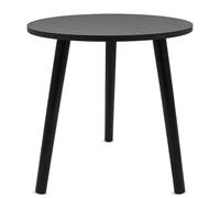Spetebo Mesa Auxiliar Redonda de Madera Negra con 3 Patas - 41 x 40 cm - Mesa de Flores Decorativa en Diseño Elegante - Mesa de Centro - Mesa de Sofá - Mesa de Café
