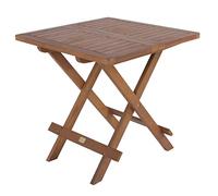 Spetebo Mesa de jardín de acacia barnizada - 50 cm - Mesa plegable de madera para interior y exterior - Beistell Balcón Terraza Jardín Mesa plegable maciza