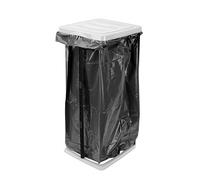 Spetebo Soporte para bolsas de basura, color blanco, 60 litros, ideal para bolsas amarillas