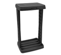 Spetebo Soporte para bolsas de basura cuadrado con tapa y anillo de sujeción - 120 L