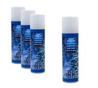 Spetebo Spray de nieve de Navidad, 111 ml, juego de 4 unidades, decoración de nieve artificial para rociar, nieve decorativa, pintura de nieve, nieve, nieve, decoración para árbol de Navidad