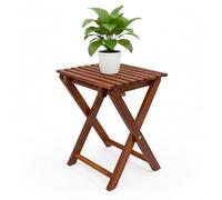 Spetebo - Taburete plegable de madera de eucalipto