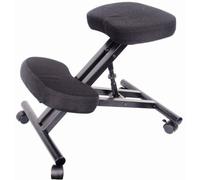 Spetedo - Silla ergonómica para ordenador, con reposarrodillas, ruedas, revestimiento de tela acolchada, altura ajustable