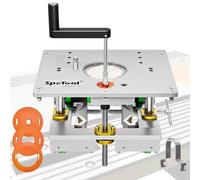 SpeTool Elevador de fresado Pro - Compatible con Bosch RA1181 | Con ajuste fino de 0,001 pulgadas, adecuado para fresadoras de 1,25 a 3,25 CV, sistema de tensión de 360°