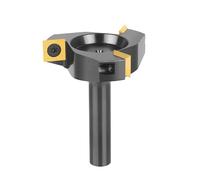 SpeTool Fresa para alisar madera - Diámetro del vástago 12 mm, corte 60 mm - 3 inserciones de carburo de tungsteno - Fresadora vertical CNC con revestimiento ATS