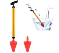 Spetsbst Bomba desatascadora de alta presión con 1 cabezal de repuesto, potente bomba de limpieza de tuberías, elimina rápidamente la obstrucción de drenaje para inodoros, lavabos, desagües de suelo