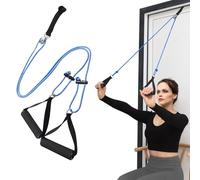 Spetsbst Entrenador de hombros, máquina de entrenamiento de hombro para entrenamiento, sistema de poleas de puerta para ejercicios de hombro (azul)