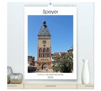 Speyer-Rund um die Maximilianstraße (hochwertiger Premium Wandkalender 2026 DIN A2 hoch), Kunstdruck in Hochglanz: Als ehemalige Prachtstraße ist die ... das Herzstück der Altstadt von Speyer,