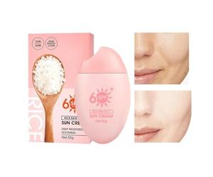 SPF Sun Cream, Long Lasting Sun Protection, 4.21x2.2 Inches Face Sunscreen with UV Shield, Lightweight Sunscreen, Non Greasy Cream with Smooth Absorbing Result, Outdoor Care for Daily Use