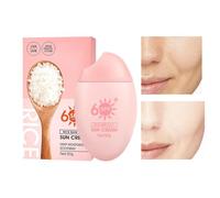 SPF Sun Cream, Long Lasting Sun Protection, 4.21x2.2 pulgadas Face Sunscreen with UV Shield, Lightweight Sunscreen, Non Greasy Cream with Smooth Absorbing Result, Outdoor Care for Daily Use