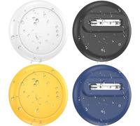 SPGUARD Pack de 4 Fundas Ocultas para Apple Airtag para niños(AirTag 1/2), Funda Protectora de Silicona Impermeable con imperdibles de Seguridad para niños, Personas Mayores y Mascotas