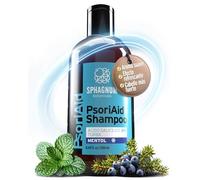 Sphagnum Botanicals Champú Natural para Psoriasis - Tratamiento para Cuero Cabelludo Seco y con Picazón con Mentol, Ácido Salicílico 3% y Barro de Turba. Alivio para Caspa y Eczema, 250 ml