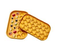 Sphere Ice Maker - 26 Grid Silicone Tray for Round Chill Blocks | Food Grade Flexible Easy Pop Release with Uniform Shape Feature for Cocktails Coffee Juice Bourbon Homemade Parties Bars Events