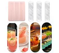 Sphere & Square Silicone Ice Molds Set | Large 2.5-Inch Slow-Melting Ice Ball Maker And Giant Cube Tray With Lids, Food-Grade Silicone; Perfect For Whiskey, Cocktails, And Home Bar Styling