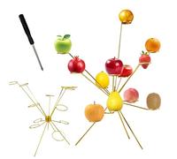 SPHERETRON Exploding Fruit Bowl Fruit Bowl - Soporte de mesa con ventilación de 360°, para frutas frescas, escultura de metal como frutero, decoración de mesa decorativa con diseño flotante, elegante