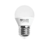 Spherical Led Light Bulb Silver Electronics 960727 E27 7W NUEVO