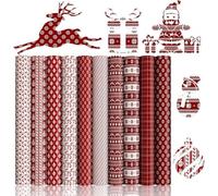 SPHOSWHP Infusible Ink Folie for Sublimation Becher Blanks T-Shirts Mugs Cups,Christmas Sublimationspapier for Cricut Heat Press Mug, 10 piezas/set, 25,5 x 30,5 cm