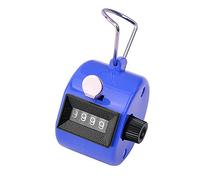 SPHTOEO Contador de contador manual de 4 dígitos mecánico manual de palma (azul)