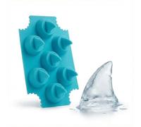 SPHTOEO Molde para cubitos de hielo con forma de aleta de tiburón