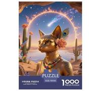Sphynx 1000 Piezas Rompecabezas DIY Cute Cat Familiar para Adultos Y Niños Imposible Juguetes Desafiantes 70x50cm/1000pcs