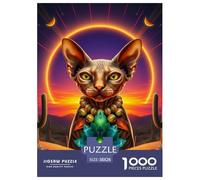 Sphynx 1000 Piezas Rompecabezas DIY Cute Cat para Adultos A Partir De 14 Años Imposible Juguetes Desafiantes 38x26cm/1000pcs