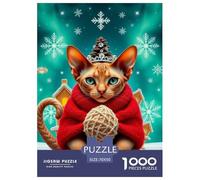 Sphynx 1000 Piezas Rompecabezas DIY Cute Cat para Adultos para Adultos Y Niños Imposible Regalo 70x50cm/1000pcs