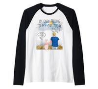 Sphynx Cat I'm Only Talking To My Cat Today Cats Lovers Camiseta Manga Raglan