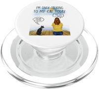 Sphynx Cat I'm Only Talking To My Cat Today Cats Lovers PopSockets PopGrip para MagSafe