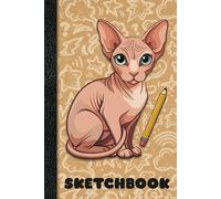 Sphynx Cat Sketchbook: 6x9 Cute Kawaii, Sphynx Cat Notebook for Drawing or doodling 112 Pages with Sphynx Cat bottom border, includes belong page. Great for Sketching or journal.