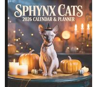 Sphynx Cats 2026 Calendar & Planner: Elegant Hairless Cat Lovers Gift, Monthly Photos, Quotes & Notes Organizer