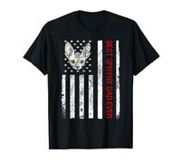 Sphynx Dad, divertido gato esfinge con la bandera estadounidense de EE. UU. Camiseta