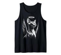 Sphynx Gato con alas Lindo ángel felino Animal Mascota Homenaje Camiseta sin Mangas