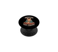 Sphynx Trono Cómodo PopSockets PopGrip Adhesivo