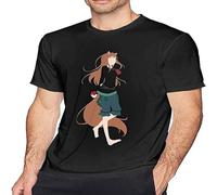 SPI-CE and Wolf Men's T-Shirt Adult Short Sleeve tee Fashion Summer Tops Black 3XL