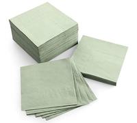 Spiareal Servilletas de papel desechables de 3 capas, 12,7 x 12,7 cm, papel desechable para bodas, novias, cumpleaños, fiestas, cenas, 100 unidades