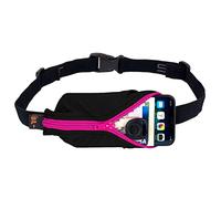 Spibelt Cinturón de Running con Bolsillo Grande, Equipaje, Bolsa de Mensajero Unisex Adulto, Black with Hot Pink Zipper, Large