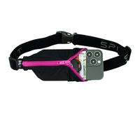 Spibelt Cinturón de Running Unisex para Adultos, con Bolsillo Grande, Bolsa de Mensajero, Black with Hot Pink Zipper, Large