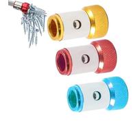 Spicanalogy Screwdriver Head Magnetic Ring, Universal Magnetizer for Drill,Magnetic Screw Holder,Magnetic Screw Ring,Fixtures for Nails and Drill Bits (Blue+Red+Yellow)