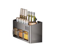 spicCe Racks - Soporte para condimentos | Organizador de especias que ahorra espacio, organizador de condimentos, organizador de baño, estante de almacenamiento para encimera con caja de condimentos