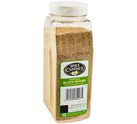 Spice Classics Pimienta negra molida, 18 oz - Un recipiente de 18 oz o pimienta negra molida a granel para su uso en casa para cocinar y asar a la parrilla