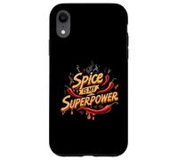Spice is My Superpower Chili Pepper Lover Hot Foodie Carcasa para iPhone XR