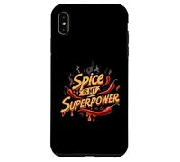 Spice is My Superpower Chili Pepper Lover Hot Foodie Carcasa para iPhone XS MAX