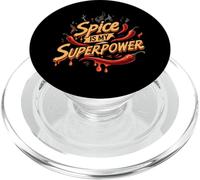 Spice is My Superpower Chili Pepper Lover Hot Foodie PopSockets PopGrip para MagSafe